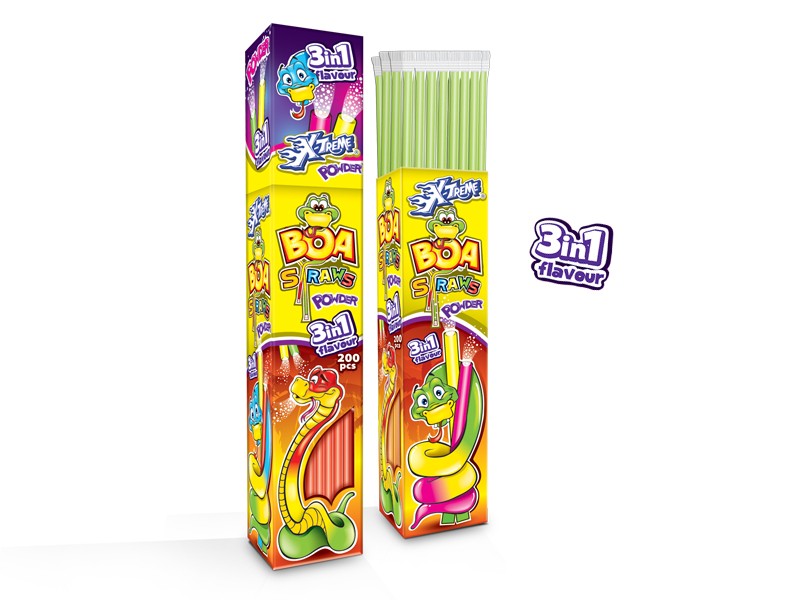 Powder Candy BOA STRAWS 200pc Yavuz Europe