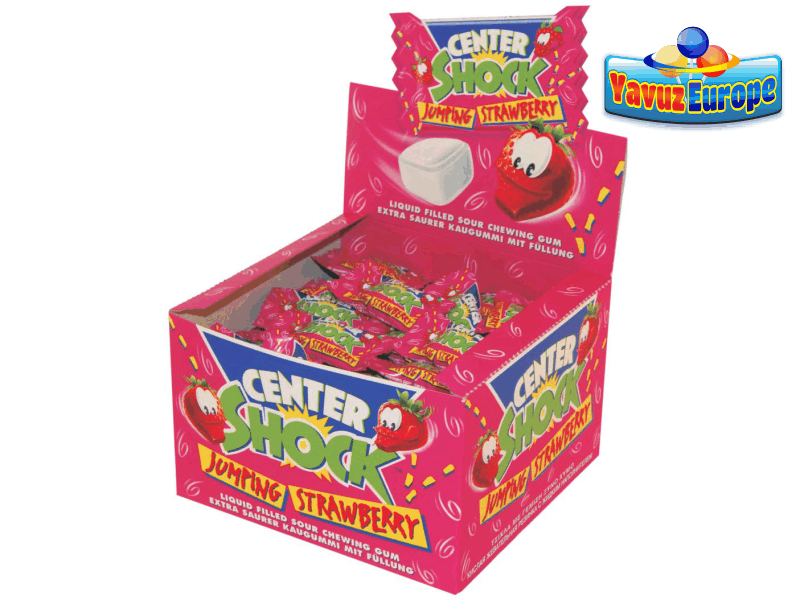 Bubble Gum Center Shock Strawberry