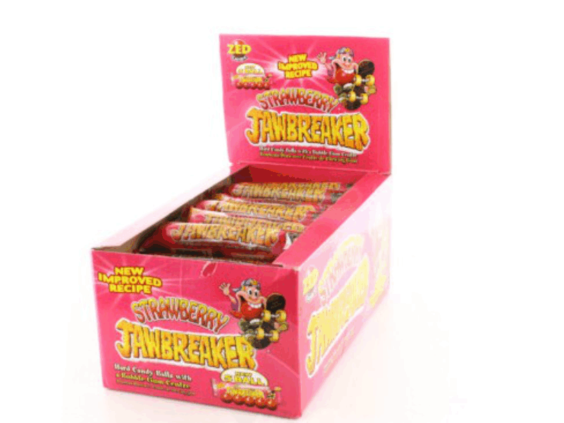 Lollipops Zed Jawbreaker Strawberry 5pc